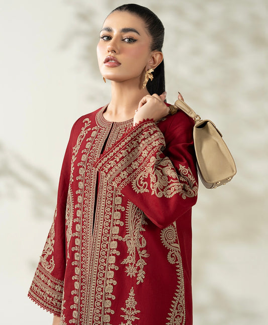 Atharva Heritage Pure Raw Silk Dori Embroidered Pakistani Corset Suit – Luxury Winter Trousseau | Custom Fit S–9XL PRSCS678