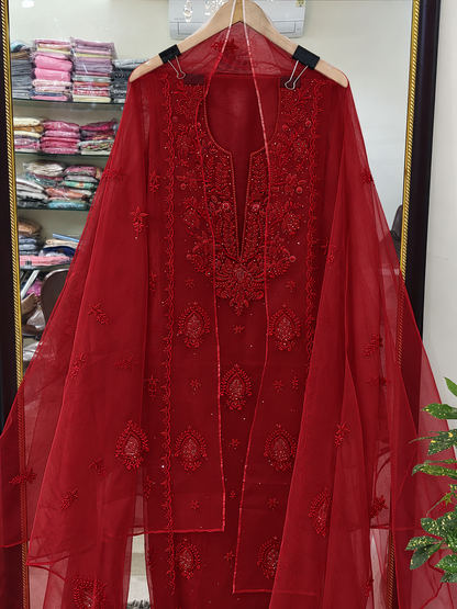Atharva Heritage Sheer Luxury Premium Lucknowi Collection LUCK0102