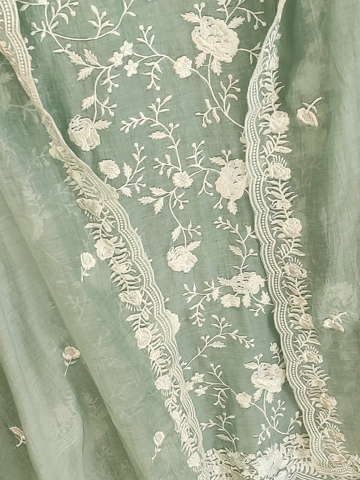 PURE MUL CHANDERI PARSI GARA SUIT MCH001P Pista