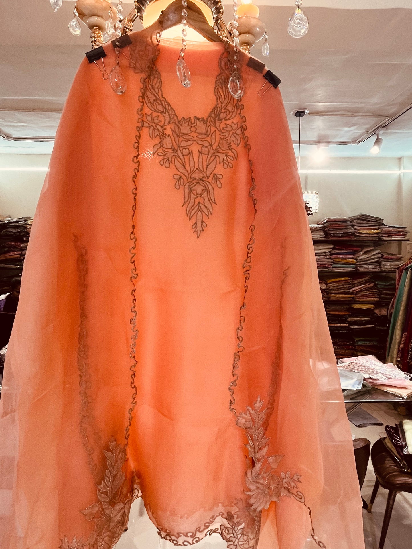 Sheer Luxury Pakistani Appliqué Suit PL002(C)