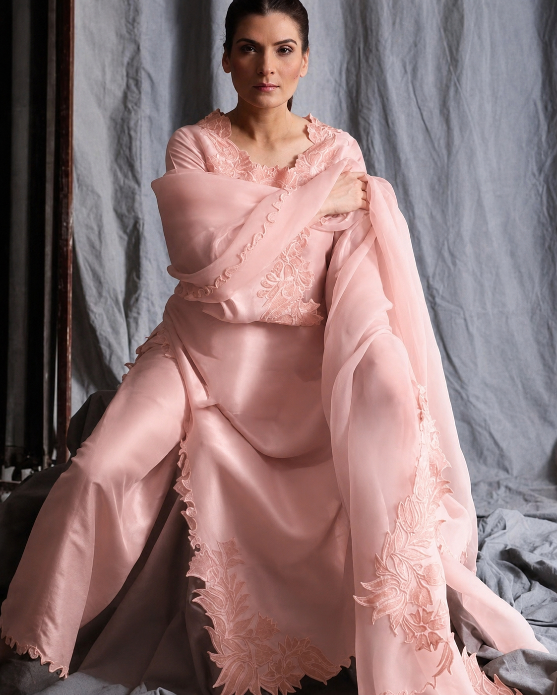 ATHARVA HERITAGE Sheer Luxury Ready to Wear Pakistani Appliqué Suit SLP0507