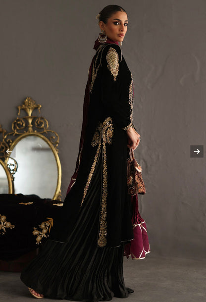 Atharva Heritage “Midnight Velvet Elegance – Handcrafted Zardozi Ensemble” SVZ675