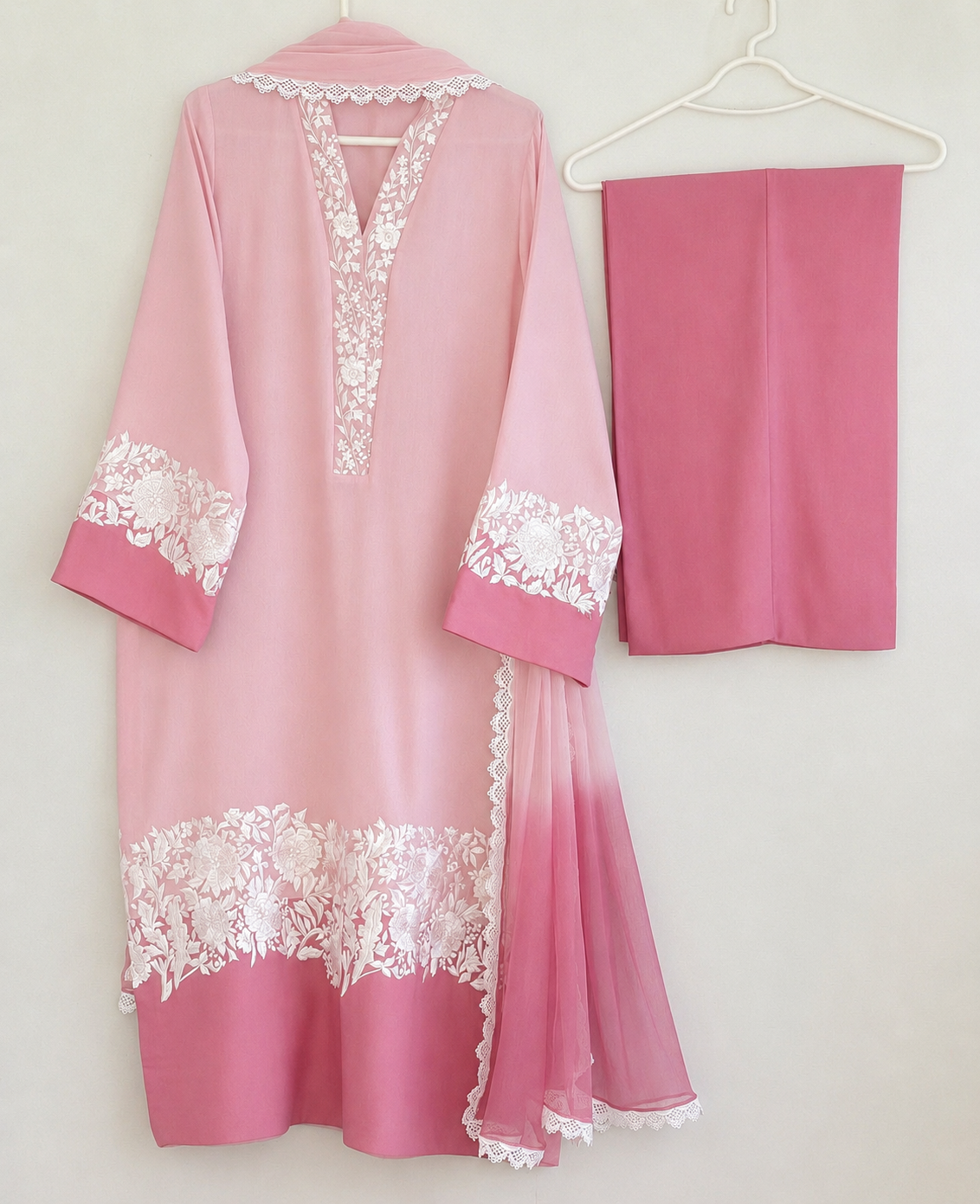 Atharva Heritage "Enchanting Elegance: Pure Silk 80 Grams Pakistani Suits Adorned with Exquisite Parsi Embroidery MS002