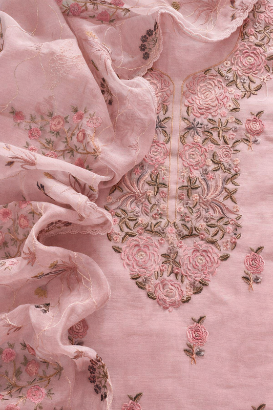 ATHARVA HERITAGE PURE MUL CHANDERI PARSI GARA SUIT MCH0072P