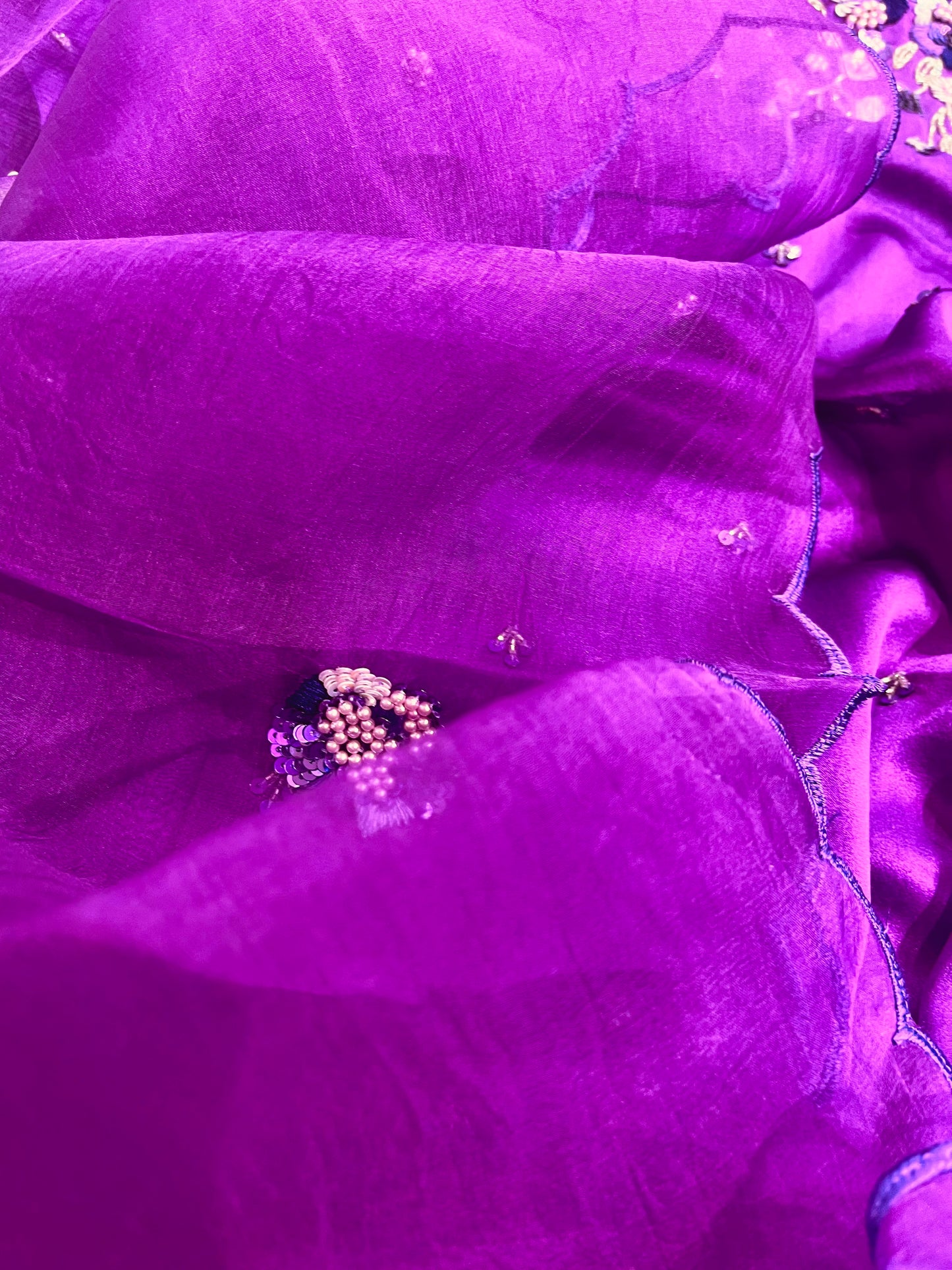 Atharva Heritage Premium Hand-Embroidered Farshi Salwar Suit in Pure Satin Silk PSSF147