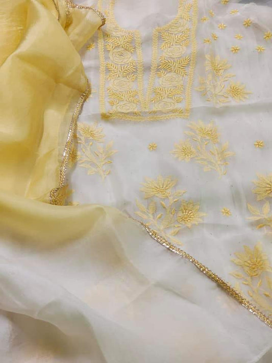 ATHARVA HERITAGE “Ombre Nazakat – Silk Organza Chikankari Elegance” Sheer00096