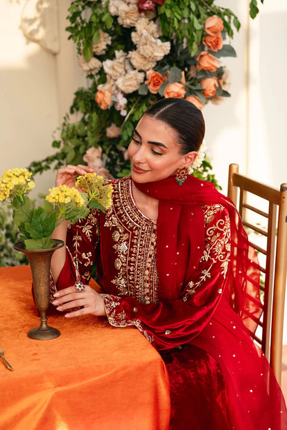 Atharva Heritage मखमल – Pure Velvet Silk Hand Embroidered Suit Set 18311301