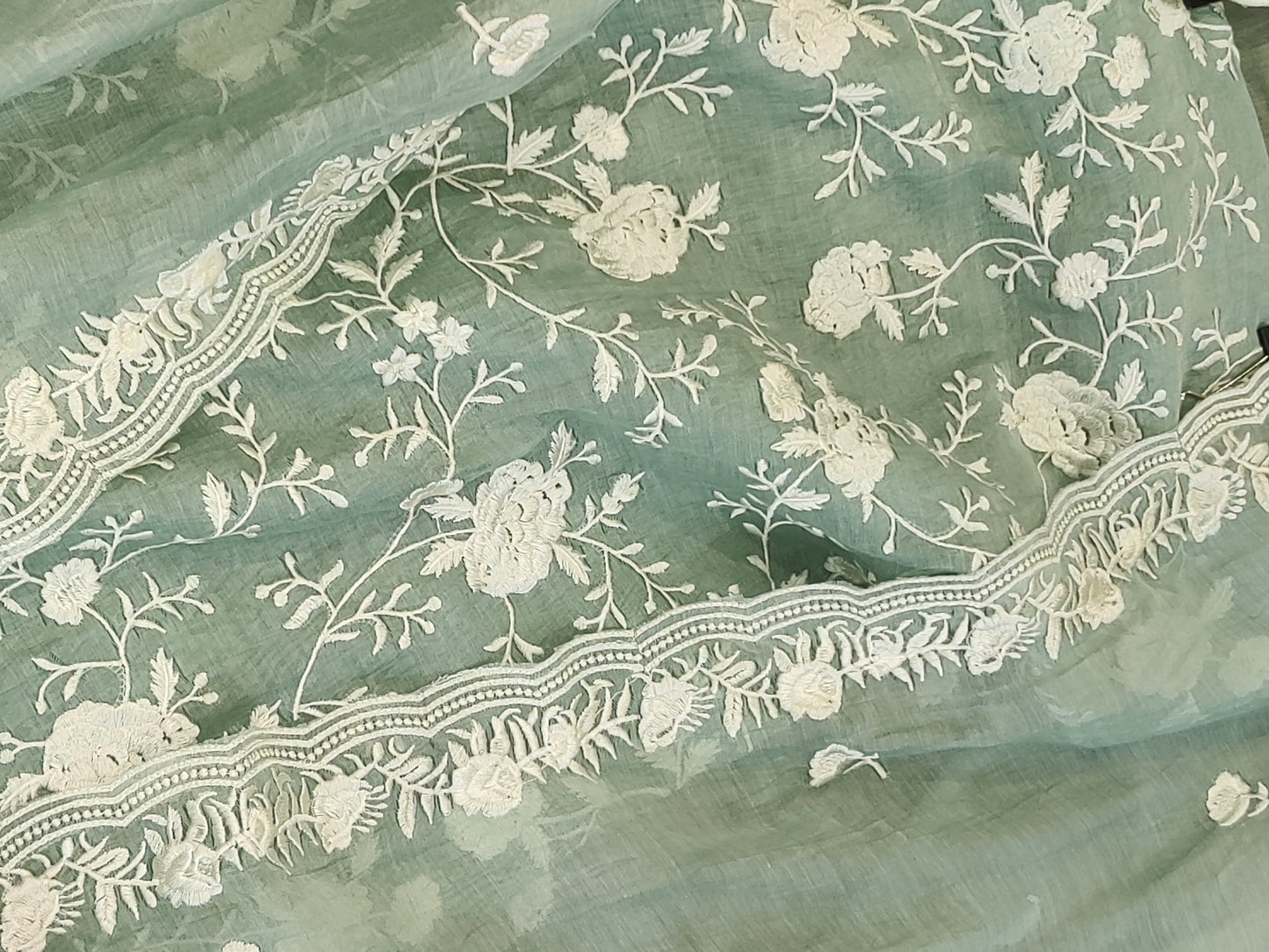 PURE MUL CHANDERI PARSI GARA SUIT MCH001P Pista