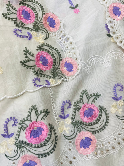PURE CHANDER SILK KASHMIRI AARI SUIT CH5428A
