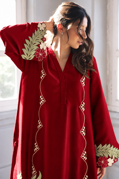 Atharva Heritage Elegant Pure Raw Silk (80g) Pakistani Co-ord Set – Kurta & Pants Complimentary Dupatta RWS801