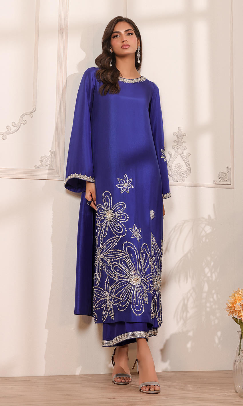 Atharva Heritage Cobalt Crystal Ensemble — A Symphony of Grace and Glamour SCB167