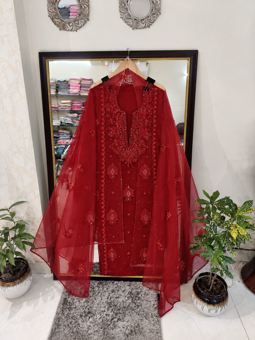 Atharva Heritage Sheer Luxury Premium Lucknowi Collection LUCK0102