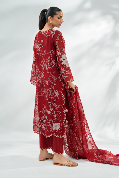 ATHARVA HERITAGE Pure Silk Organza with Cutwork Pakistani Suit~✨🌼