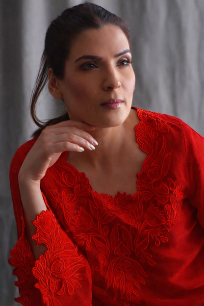 ATHARVA HERITAGE Sheer Luxury Ready to Wear Pakistani Appliqué Suit SLP0507