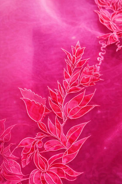 ATHARVA HERITAGE Satin Organza 80 Grams Ombre Hand Applique Pakistani Suit SLPOM976