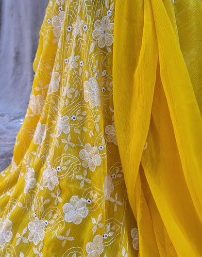 (Copy) ATHARVA Hand Embroidery Salwar Kameez /Chiffon Dupatta With Stunning Gota & Trim/Custom Stitch Unstitch/Gift/Patiala/Anarkali/Churridar/CH17317 Peach