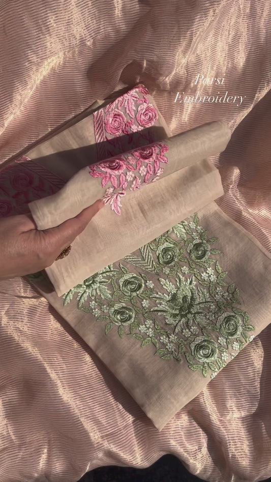 Atharva Heritage Unstitched Pure Mul Chanderi Kurta with Pure MUL Chanderi dupatta AH18133127