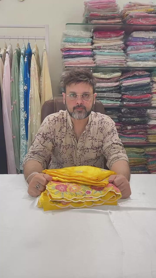 Atharva heritage Timeless Elegance in Two Styles – Saree & Suit in Pure Silk 80 Grams Sheer SS0015Y