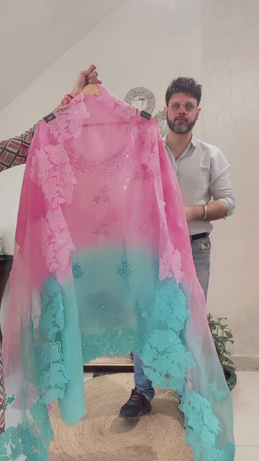 Atharva Heritage Sheer Luxury Pakistani Appliqué Suit PL0035