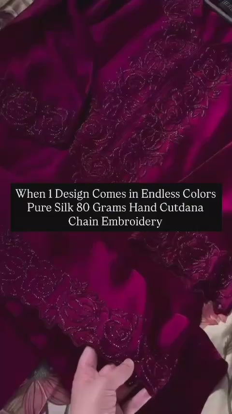 Atharva Luxe – Pure Silk Luxury Kurta Set with Handcrafted Ghera Sleeves & Organza Dupatta PSH0068-W