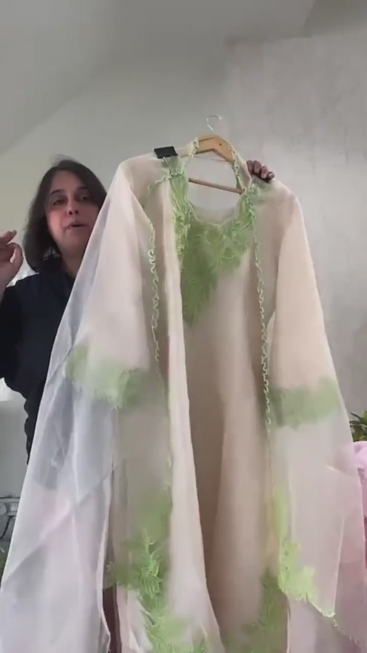 ATHARVA HERITAGE Sheer Luxury Ready to Wear Pakistani Appliqué Suit AH181331919