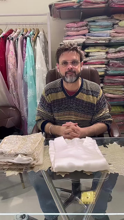 ATHARVA HERITAGE Pure Satin Silk   with Complete Hand Zardozi embroidered Farshi Salwar  Pakistani Suit~✨🌼 AH-1813-31-907