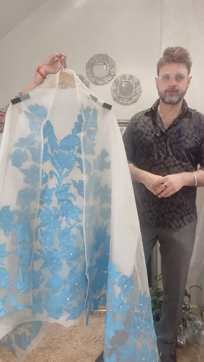 Atharva Heritage Sheer Luxury Ready to Wear Pakistani Appliqué Coord Set SLP0018