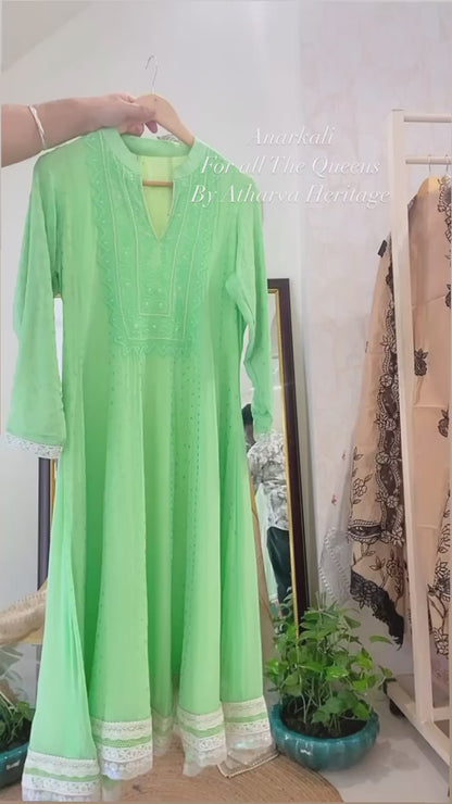 Anarkalj SHEER LUXURY PARSI GARA SUIT A003