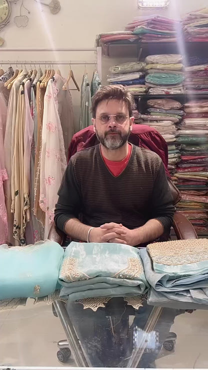 Atharva Heritage ✨Trousseau Collection – Handwoven Tissue Silk Zardozi 3Pc Pakistani Coord Set Embroidery ✨ PTSTHZ567