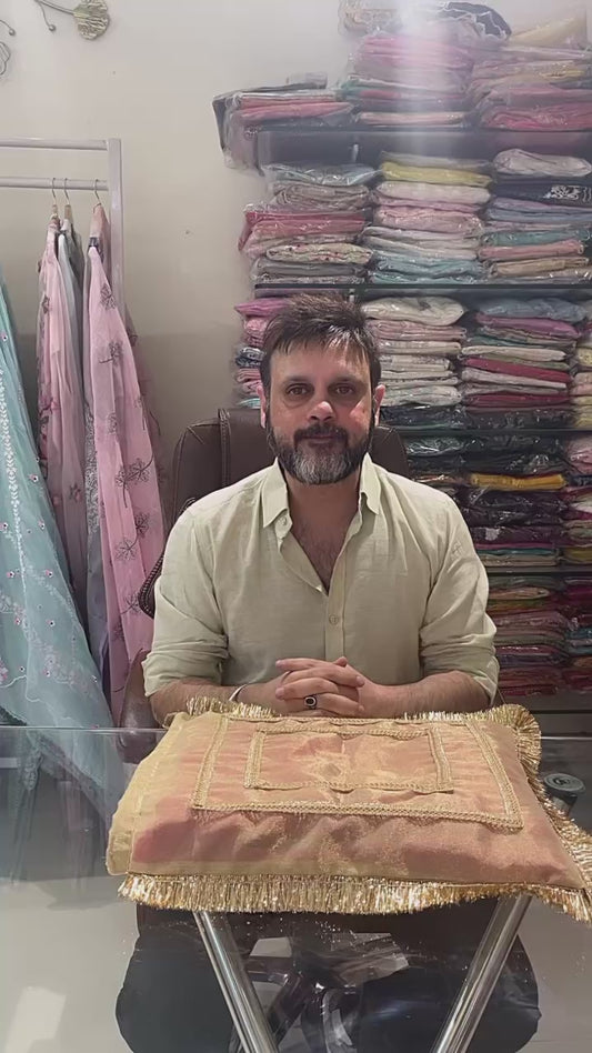 Atharva Heritage “Stunning Pure Silk Organza Pakistani Suit with French Thread Embroidery, Silk Organza Dupatta & Pure Crepe Pants