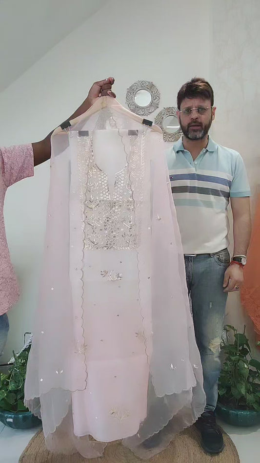 Atharva Heritage  Sheer Luxury Premium Lucknowi Collection Sheer00097