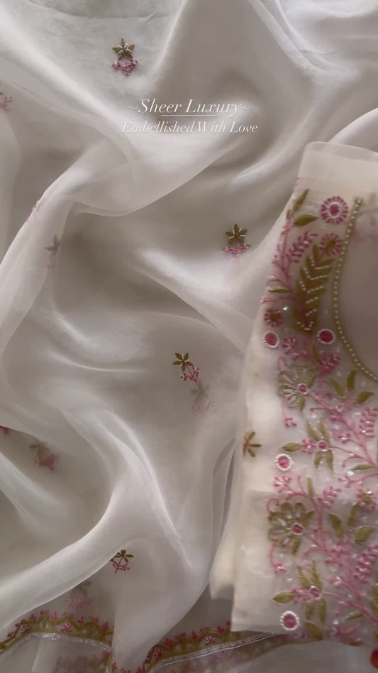 Atharva Heritage Sheer Luxury Premium Lucknowi Collection LUCK0102