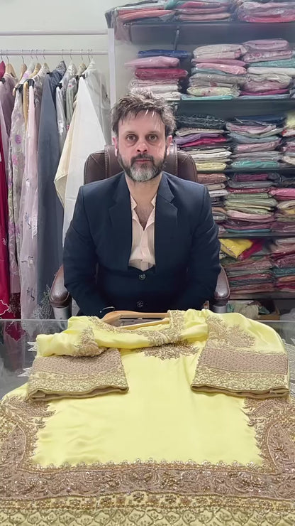 Atharva Heritage ✨Trousseau Collection – Handwoven Pure Silk 80 Grams Zardozi Ensemble ✨ PTSTHZ567