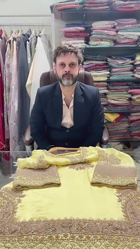 Atharva Heritage ✨Trousseau Collection – Handwoven Pure Silk 80 Grams Zardozi Ensemble ✨ PTSTHZ567