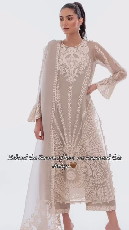 Sheer Luxury Ready to Wear Pakistani Suit SLP0025