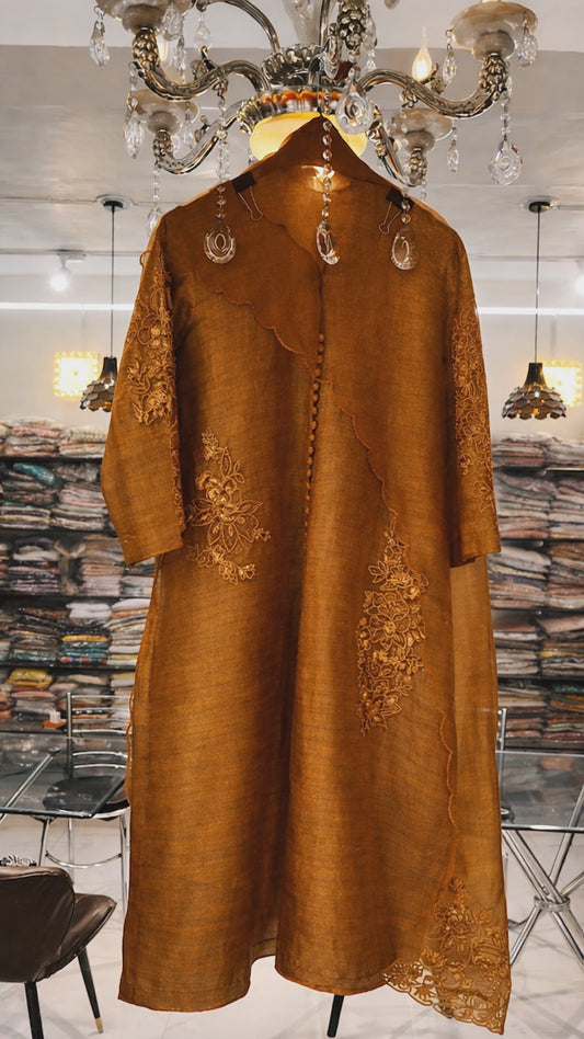 Atharva Heritage Premium Raw Silk  Ready to Wear Pakistani Suit RSP0021