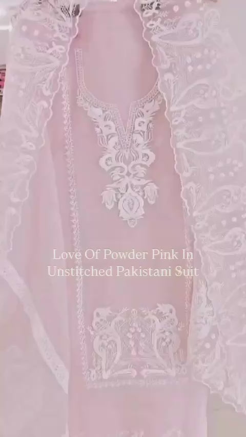 ATHARVA HERITAGE Sheer Luxury Pakistani unstitched Suit SLP001P Powder Pink