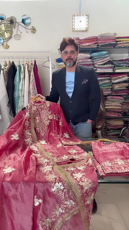 ATHARVA HERITAGE MAHARANI LUXURY TISSUE SILK SUIT MTC009R